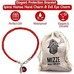 Hamsa Hand Protection Bracelet for Women - Silver Hamsa Charm on Red Leather Evil Eye Bracelet for Women - Ojo Bracelet - Red Protection Bracelet Jewelry - Birthday Anniversary Friendship Gift