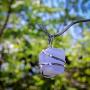 Blue Lace Agate Gemstone Pendant Necklace - Natural Crystal Healing | Stone of Encouragement and Support| Throat Chakra & Communication Aid | For Security and Self-Confidence| Jewelry for Men & Women