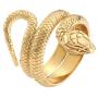316L Stainless Steel Jewelry Serpent Shape Punk Style Solid Unisex Snake Ring
