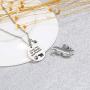 I Love You for Always and Forever Elephant Urn Necklace for Ashes Cremation Urn Pendant Keepsake Jewelry