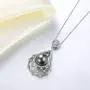 Tahitian Cultured Black Pearl Necklace 10-11mm Sterling Silver Jewelry for Women - VIKI LYNN Tahitian Cultured Black Pearl Necklace 10-11mm Sterling Silver Jewelry for Women - VIKI LYNN