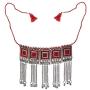 Sansar India Oxidized Choker Indian Necklace Jewelry for Girls and Women 1277