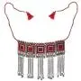 Sansar India Oxidized Choker Indian Necklace Jewelry for Girls and Women 1277