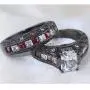 wedding ring set Two Rings His Hers Couples Rings Womens Black Gold Filled White CZ Wedding Engagement Ring Bridal Sets & Mens Stainless Steel Wedding Band wedding ring set Two Rings His Hers Couples Rings Womens Black Gold Filled White CZ Wedding Engagement Ring Bridal Sets & Mens Stainless Steel Wedding Band