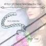 JIANGXIN Waterdrop Birthstone 925 Sterling Silver White Gold Plated Fine Jewelry Set for Women Pendant Necklace Stud Earring