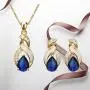 SLVIEKAE Gifts for Mom & Gifts for Women Austrian Crystal Necklaces Pendants Earrings Opal Jewelry Set Birthday Gifts for Women SLVIEKAE Gifts for Mom & Gifts for Women Austrian Crystal Necklaces Pendants Earrings Opal Jewelry Set Birthday Gifts for Women