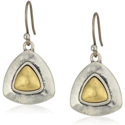 Lucky Brand Two Tone Drop Earrings