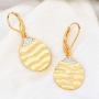 JO WISDOM 925 Sterling Silver Women Gold Drop&Dangle Earrings Flower/Leaf Leverback Earrings