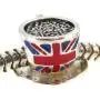 Queenberry Sterling Silver British Tea Cup Flag Enamel European Style Bead Charm Queenberry Sterling Silver British Tea Cup Flag Enamel European Style Bead Charm