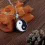 Yin Yang Pendant Necklace - Chinese Philosophy Taoist Symbol Talisman Taichi Yoga Stainless Steel Charm Pendant Necklace Necklace Yin Yang Pendant Necklace - Chinese Philosophy Taoist Symbol Talisman Taichi Yoga Stainless Steel Charm Pendant Necklace Necklace