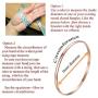 Stainless Steel Tri-Color Silver/Gold/Rose Gold Bangle Bracelets Set for Women, Set of 7 Pieces, Size 9.00 Inches