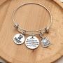 KENYG 13th 16th 18th 21st 30th 35th 40th 45th 50th 55th 60th 65th Silver Charm Women Bracelets Bangles Anniversary Birthday Business Inspirational Jewelry