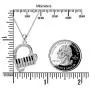 925 Sterling Silver Heart Pendant Piano Keyboard Necklace Music Jewelry for Women Girls