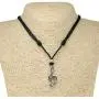 BlueRica Treble G Clef Pendant on Adjustable Black Rope Cord Necklace (Chrome Finish) BlueRica Treble G Clef Pendant on Adjustable Black Rope Cord Necklace (Chrome Finish)