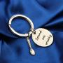 HOLLP Spoon Theory Jewelry Spoonie Keyring Gift for Her Spend Me Wisely Spoon Charm Keychain Chronic Illness Jewelry Chronic Fatigue Self Care Awareness Jewelry