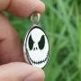 OhDeal4U Halloween Jack Skellington o Lantern Pumpkin King Pewter Pendant Charm Amulet Necklace Chain Choker