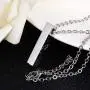 Fanery Sue Custom Urn Necklace for Ashes Personalized Name Memorial Cremation Jewelry Vertical Bar Pendant Fanery Sue Custom Urn Necklace for Ashes Personalized Name Memorial Cremation Jewelry Vertical Bar Pendant