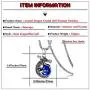 Heavstjer Punk Rock Stainless Steel Dragon Pendant Crystal Ball Necklace,24inches Link Chain Heavstjer Punk Rock Stainless Steel Dragon Pendant Crystal Ball Necklace,24inches Link Chain
