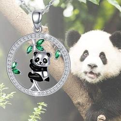 MEDWISE 925 Sterling Silver Cute Animal Dog Paw Print Necklace Panda/Turtle/Bunny Rabbit Pendant Necklace Jewelry Gifts for Women Girls Birthday Christmas Gifts