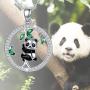 MEDWISE 925 Sterling Silver Cute Animal Dog Paw Print Necklace Panda/Turtle/Bunny Rabbit Pendant Necklace Jewelry Gifts for Women Girls Birthday Christmas Gifts
