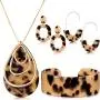 Hicarer Acrylic Leopard Jewelry Set for Women Girls Statement Boho Resin Earrings Necklace Bracelet Hicarer Acrylic Leopard Jewelry Set for Women Girls Statement Boho Resin Earrings Necklace Bracelet