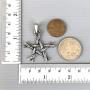 Wicca Jewelry Magic Pentagram Star Twigs Bundle Pagan Witchcraft Witch Witches Wiccan Magick Gothic Pewter Mens Pendant Necklace Lucky Charm Protection Amulet Talisman for men women Silver Ball Chain
