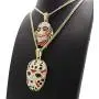 Shiny Jewelers USA Mens ICED Out Rapper MASK Hip HOP Pendant 24'' Box, Cuban, Rope Chain Necklace Shiny Jewelers USA Mens ICED Out Rapper MASK Hip HOP Pendant 24'' Box, Cuban, Rope Chain Necklace