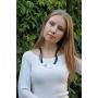 Vintage Black Leather Chokers chunky Necklace for women with Silver large pendant Jewelry