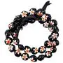 Hawaiian Plumeria Jewelry Set -Necklace, Bracelet, Earring for Luau Party, Graduation, Birthday. Made with Real Kukui Nut Lei with Hand Painted Flower, Tropical, Orchid Decoration Hawaiian Plumeria Jewelry Set -Necklace, Bracelet, Earring for Luau Party, Graduation, Birthday. Made with Real Kukui Nut Lei with Hand Painted Flower, Tropical, Orchid Decoration