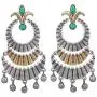 Aheli Oxidized Boho Dangle Earrings Encrusted with Faux Stone Studded Indian Bollywood Ethnic Fashion Jewelry for Women Aheli Oxidized Boho Dangle Earrings Encrusted with Faux Stone Studded Indian Bollywood Ethnic Fashion Jewelry for Women