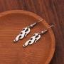 Unisex Harajuku Flame Earings Stainless Steel Punk Rock Women Men Hip Hop Drop Earrings