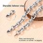 FindChic Thick Anchor Chain Necklace for Women Men 18K Gold Plated/Stainless Steel/Black 9MM 18inch Chunky Rolo Link Chains for Boys