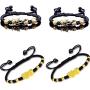 4 Pieces Feng Shui Bracelets Pixiu Good Luck Gold Plated Bracelet Pi Yao Wealth Lucky Charm Carved Amulet Bracelets Handmade Braided Rope Bracelet for Women Girls Jewelry