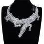 Fashion Silver/Gold/Rose Gold Adjustable Snake/Crocodile Alligator/Scorpion Chain Choker Collar Statement Bib Necklace/Jewelry Set for Women/Men/Teens Fashion Silver/Gold/Rose Gold Adjustable Snake/Crocodile Alligator/Scorpion Chain Choker Collar Statement Bib Necklace/Jewelry Set for Women/Men/Teens