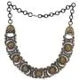 Aheli Indian Traditional Jewelry Trible Oxidized Necklace Earring Set Bollywood Bohemian Fashion for Women