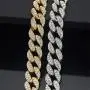 Nanafast Cuban Chain Necklace Hip Hop Iced Out Rhinestone Choker Necklace for Men Women Fashion Hip Hop Jewelry 16-30 Inch Nanafast Cuban Chain Necklace Hip Hop Iced Out Rhinestone Choker Necklace for Men Women Fashion Hip Hop Jewelry 16-30 Inch
