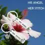 CYTING Her Stitch His Angel Keychain Set With Hibiscus Flower Charm Hawaiian Jewelry Gift For Couples Family Best Friends CYTING Her Stitch His Angel Keychain Set With Hibiscus Flower Charm Hawaiian Jewelry Gift For Couples Family Best Friends