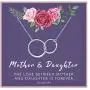 SOLINFOR Mother Daughter Necklace - Sterling Silver Jewelry with Gift Wrapping, Card - Gifts for Mom, Daughter, Birthday, Mothers Day - Two Interlocking Circles Infinity Necklace for Women