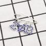 BAUNA ZPB Sorority Brooch Blue Rhinestones ZPB Inspired 1920 Greek Sorority Jewelry Gift Paraphernalia Gift