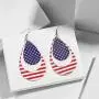 American Flag Leather Earrings Teardrop Dangle Drop Leaf Earrings Big Lightweight Faux Leather Handmade Earrings Glitter Fashion Jewelry American Flag Leather Earrings Teardrop Dangle Drop Leaf Earrings Big Lightweight Faux Leather Handmade Earrings Glitter Fashion Jewelry
