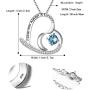 BriLove Women 925 Sterling Silver''I Love You Always & Forever'' Engraved CZ Heart Pendant Necklace