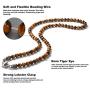 WESTMIAJW Tiger Eye Beads Beaded Necklace Chain for Men,Natural Gemstone Healing Crystal Jewelry 50/60/70cm