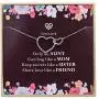 Aunt and Niece Necklace, 925 Sterling Silver, Best Aunt Gifts, Gifts for Aunts, Best Aunt Ever Gift Jewelry, Pendant Necklaces for Aunt, Mothers Day