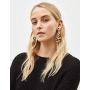 Wovanoo Leopard Print Earring Leather Fur Earrings for Women Statement Drop Dangle Earrings