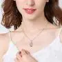 Bee Necklace Sterling Silver Infinity Love Bee Pendant Necklace with Rose Flower Jewelry Gifts for Women Teens Bee Necklace Sterling Silver Infinity Love Bee Pendant Necklace with Rose Flower Jewelry Gifts for Women Teens