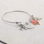 BAUNA Nurse Bracelet Never Underestimate The Difference You Made and The Lives You Touched Heartbeat Stethoscope RN Jewelry Retirement Gifts for Nurses