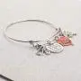 BAUNA Nurse Bracelet Never Underestimate The Difference You Made and The Lives You Touched Heartbeat Stethoscope RN Jewelry Retirement Gifts for Nurses