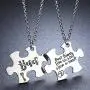 COLORFUL BLING 2PCS Best Friends Necklaces BFF Friendship Matching Puzzle Necklace Long Distance Friendship Gifts for Women Teen Girls COLORFUL BLING 2PCS Best Friends Necklaces BFF Friendship Matching Puzzle Necklace Long Distance Friendship Gifts for Women Teen Girls