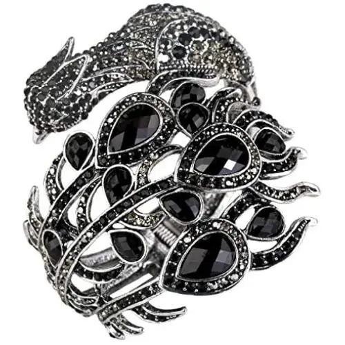 Hiddleston Wrap Bracelet Bangle Adjustable Crystal Jewelry Dumbledore Phoenix Tail Peacock Feather Custom Collection Christmas Outfit Costume for Women Teen Girls Hiddleston Wrap Bracelet Bangle Adjustable Crystal Jewelry Dumbledore Phoenix Tail Peacock Feather Custom Collection Christmas Outfit Costume for Women Teen Girls