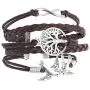 NEVERMORE Multi-Corded Leather Bracelet Antique Silver Tree of Life, Infinity, and Flying Doves CharmsBLACK Friday Special NEVERMORE Multi-Corded Leather Bracelet Antique Silver Tree of Life, Infinity, and Flying Doves CharmsBLACK Friday Special